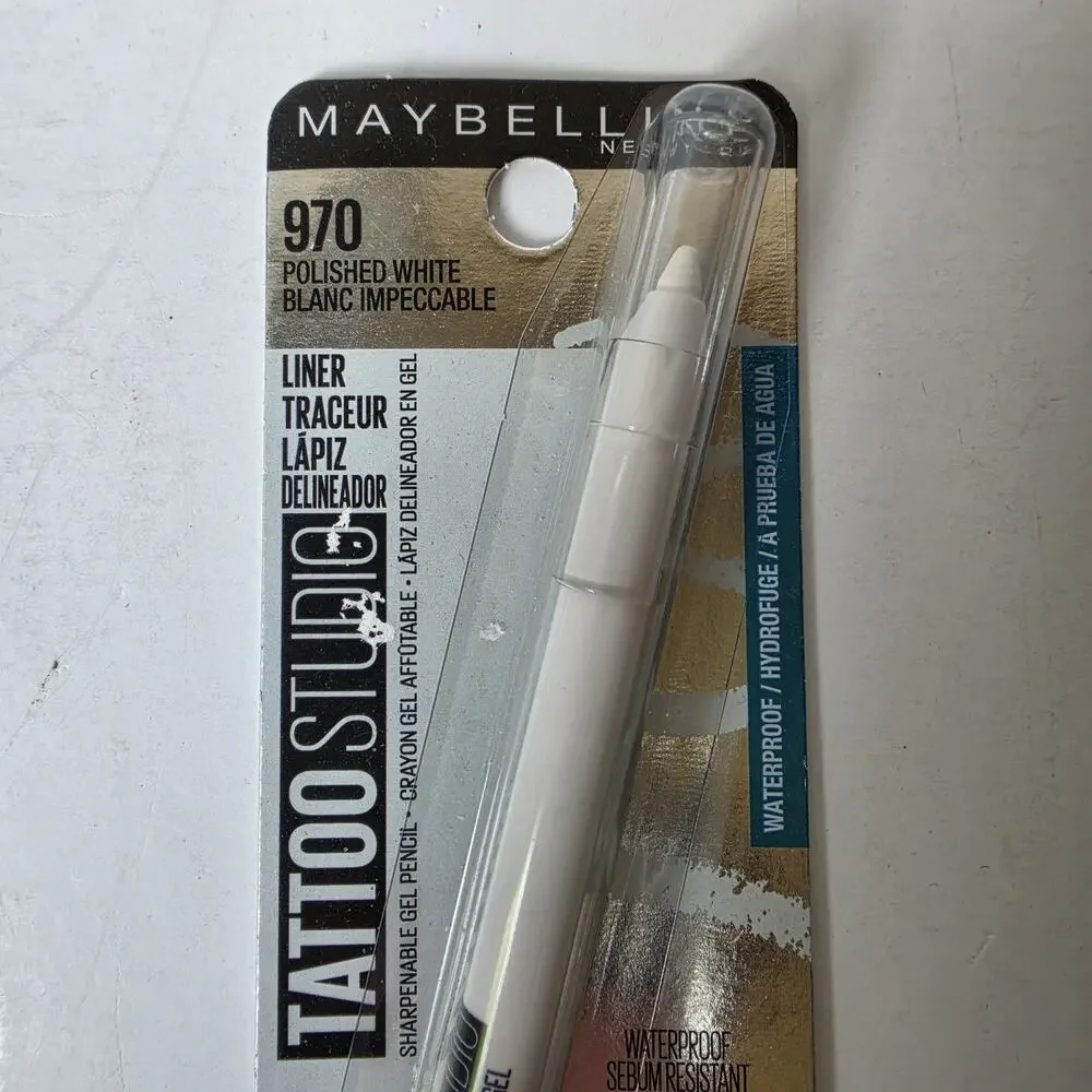 Maybelline Tattoo Studio Liner 970 Polished White Waterproof Smudge Resistant
